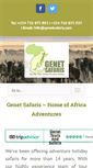 Mobile Screenshot of genetsafaris.com